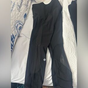 Lululemon Mesh Capri Black Leggings - size 4